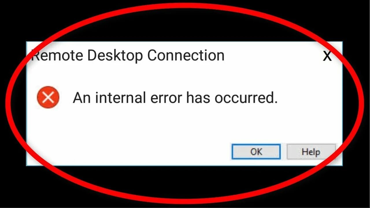 RDP внутренняя ошибка. An Error has occurred. RDP Error connection. Internal Error 0x06 System Error на пиратке. An error occurred during a connection