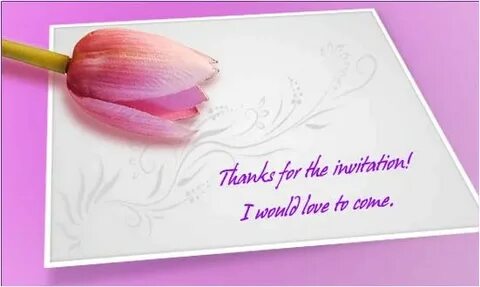 Thank you for the invitation