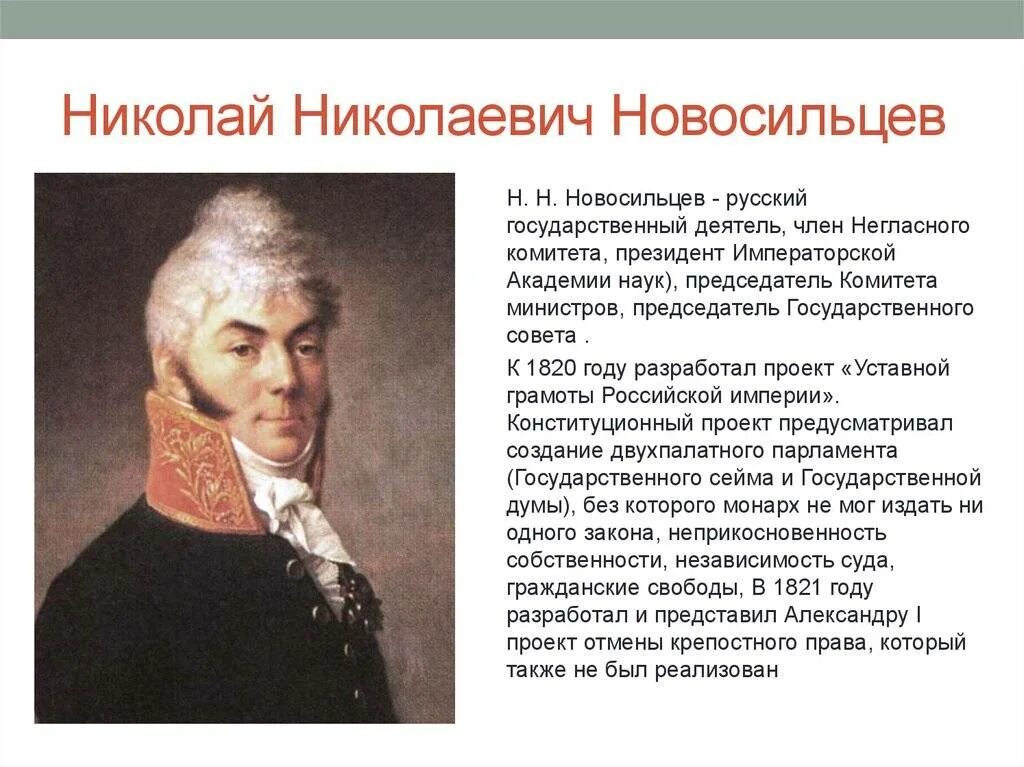 Какие государственные деятели. Н Н Новосильцев при Александре 1. Новосильцев при Александре 1 кратко.