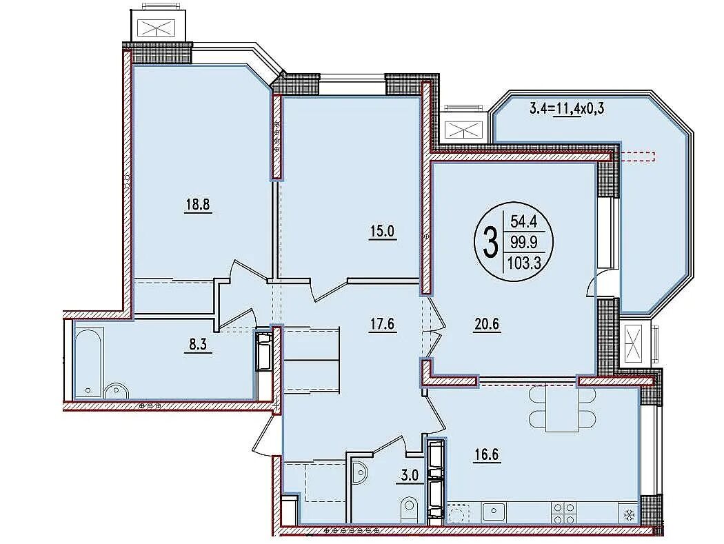 3 х комнатные в краснодаре. Планировка 3 комнатной квартиры 100 кв.м. Планировки трехкомнатных квартир в новостройках. Планировки 3-х комнатных квартир в новостройках. Трехкомнатная квартира 100 м2.