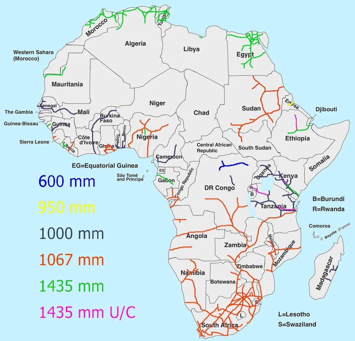 Железные дороги африки. Железные дороги Африки на карте. Железнодорожные пути в Африке на карте. Железные дороги Африки схема. Железная дорога в Африке карта.