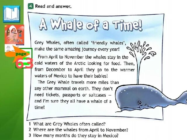 Английский язык Whale. A Whale of a time 7 класс Spotlight. A Whale of a time текст. A Whale of a time 4 класс Spotlight.