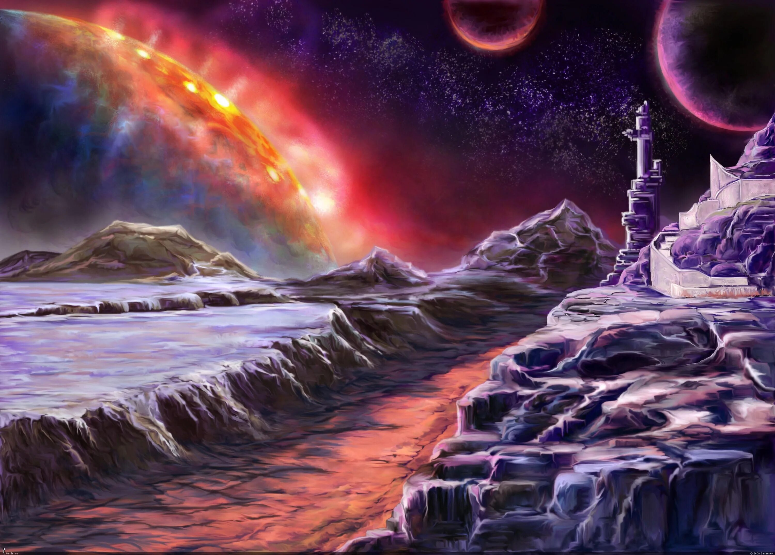 Художница фэнтези жозефины уолл. Город купол scifi концепт art. Духовность космос. Космический пейзаж. Ютака кагайя.