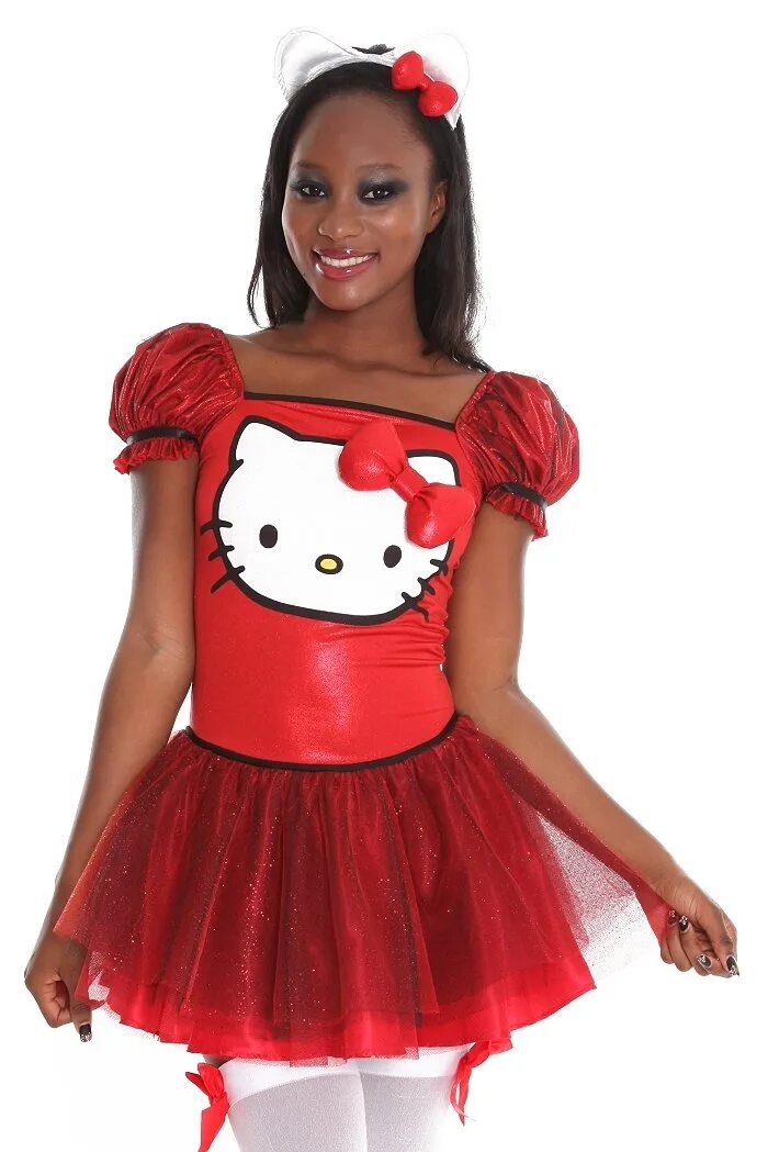 Костюм Хелло Китти. Hello Kitty одежда. Хэллоуин Хелло Китти наряд. Одежда Хэллоуин Китти.