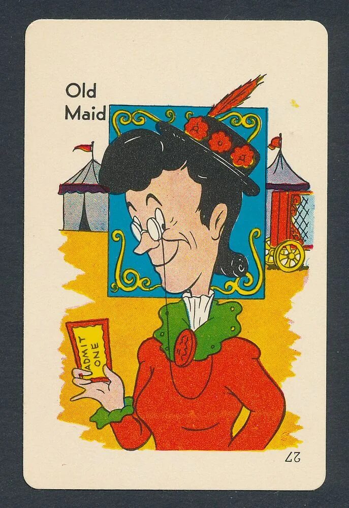 Old Maid карточная игра. Card game old Maid. Old Card for Kids. Old Maid's Puzzle.