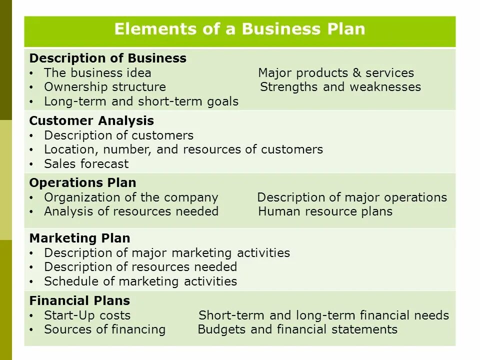 Business Plan description. Business Plan description and Business structure. The elements of Business Plan. Making a Business Plan.