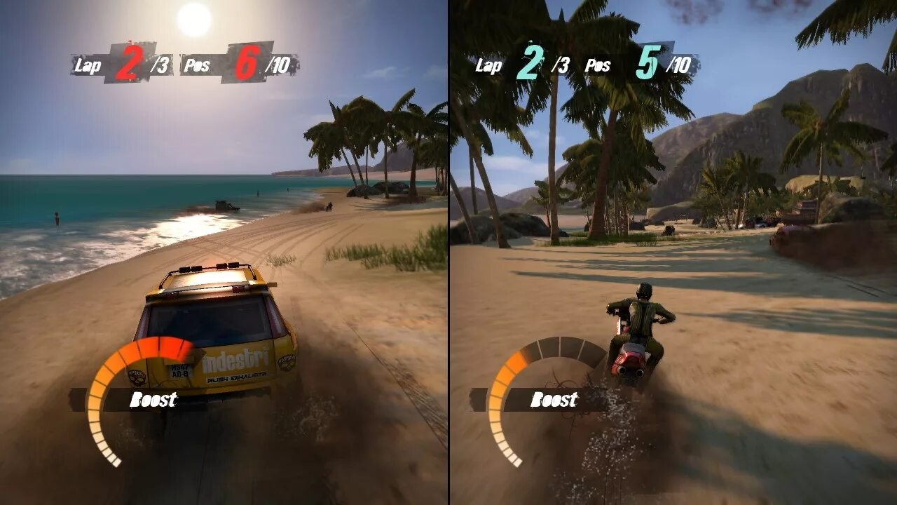 Топ игр вдвоем. Гонки Split Screen ps3. MOTORSTORM ps3 Split Screen. MOTORSTORM: Pacific Rift. Гонки на двоих.