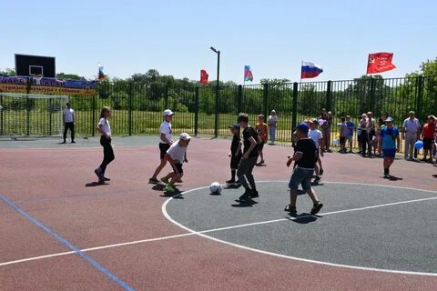 Открытие спортивной площадки