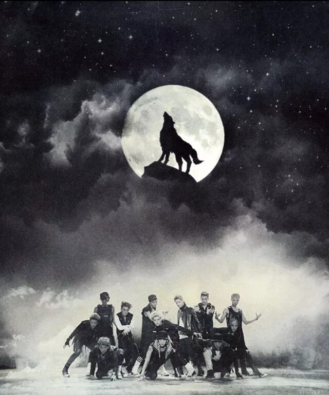 Exo wolf. Wolf эксо. волки exo. exo wolf suho. exo wolf арты.