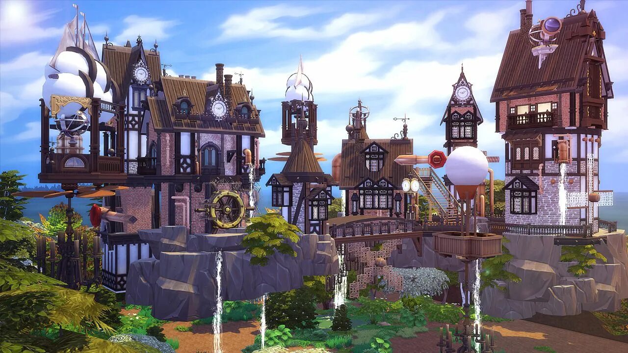 Симс 4 мод замок. Sims 4 steampunk. симс 4 стимпанк. steampunk house sims 4. дом в стиле стимпанк симс 4.