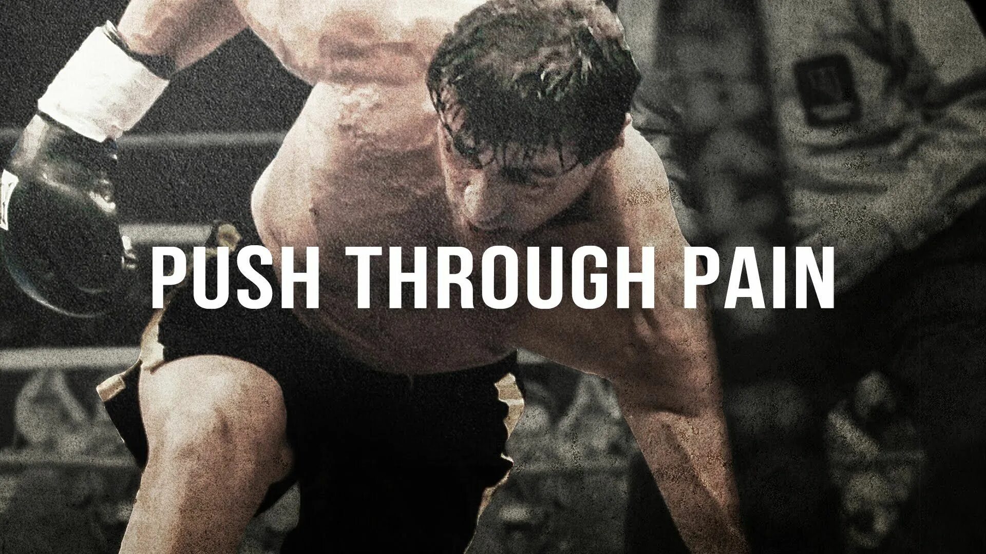Push on through. Push yourself. push through. pain push the pusher. pain push the pusher clip.