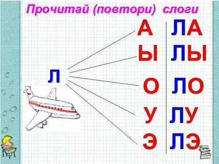 Самолетик по слогам