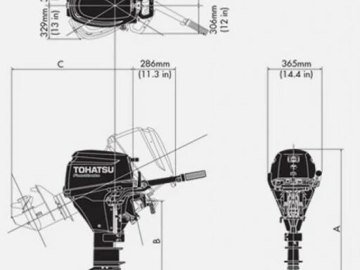 Габариты мотора Тохатсу 9.8. Габариты лодочного мотора Тохатсу 9.8. Габариты лодочного мотора Тохатсу 9.9. Габариты мотора Tohatsu 9.9.