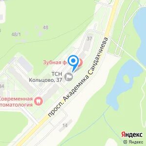 Кольцово на карте