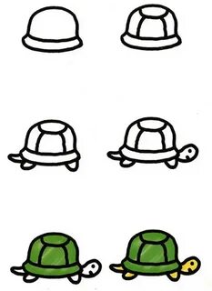 Как легко нарисовать черепаху