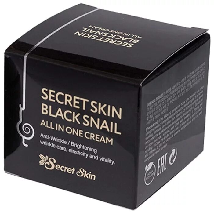 Secret skin крем. Black Snail all in one Cream крем для лица. SS Black Snail крем Secretskin Black Snail all in one Cream с/г до 07.2022 скидка 60%. Крем с улиткой в черной упаковке. Secret Skin крем с улиткой.