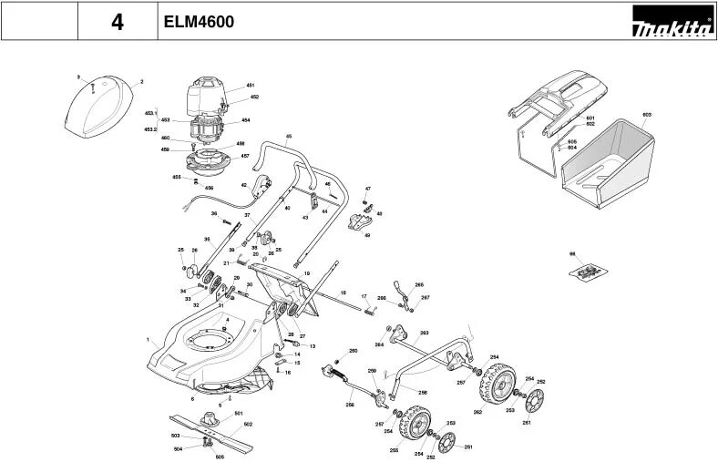 Характеристики Фиксатор для выключателя газонокосилки makita ELM3300, ELM3700, E