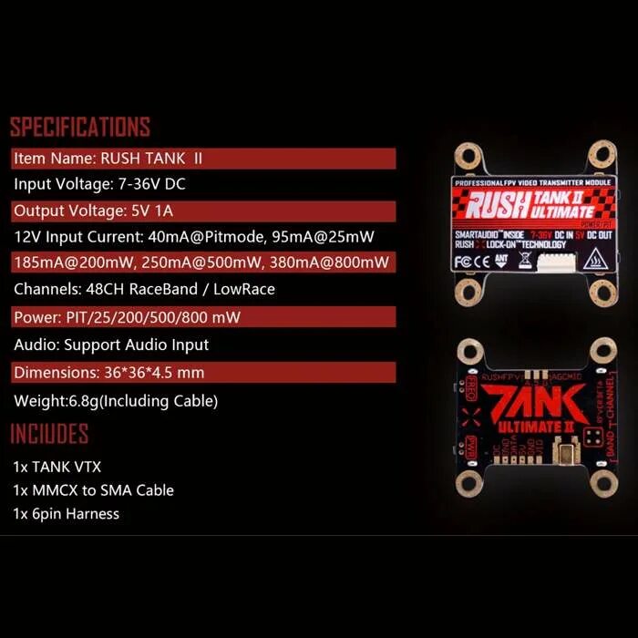 Rush vtx. Rush tank ultimate 2. rush tank mini. rush tank ultimate mini. rush tank vtx.