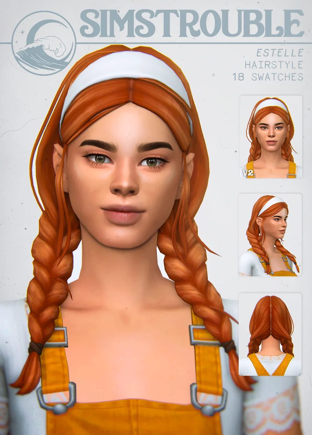Simstrouble sims 4. Simstrouble sims 4 hair. \by simstrouble. прическа эстеллы. by simstrouble hair.