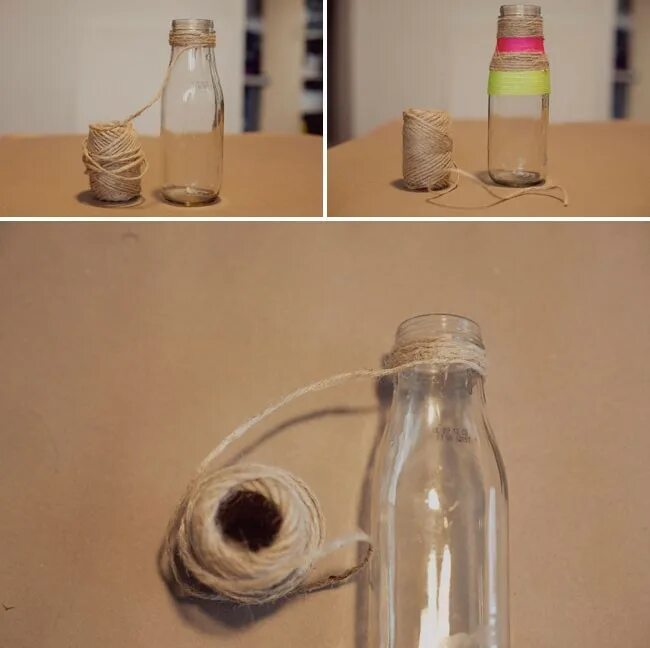 Просто бутылочки. Бутылки декорированные бечевкой. Бутылка обмотанная бечевкой. Бутылку обмотала веревкой. Бутылка обмотанная бечевкой декор.