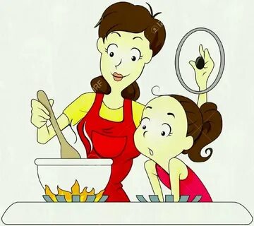 I my mum in the kitchen