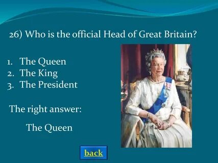 Who the right answer