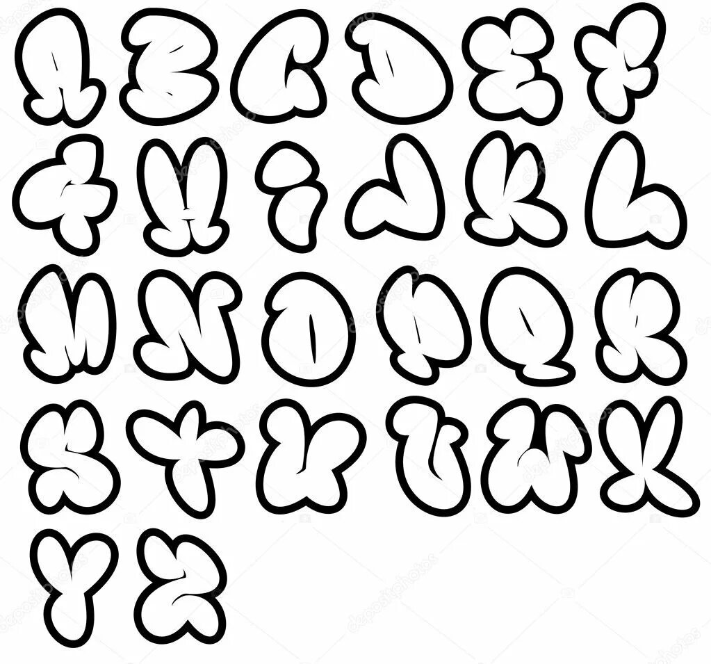 Алфавит графических букв. Bubble letters граффити. граффити в стиле бабл стайл. бабл стиль граффити алфавит. граффити алфавит бабл.