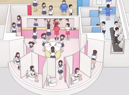 非 下 課 時 間 的 廁 所 