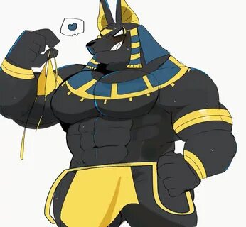 hyaku (artist), anubis, egyptian mythology, middle eastern mythology, mytho...