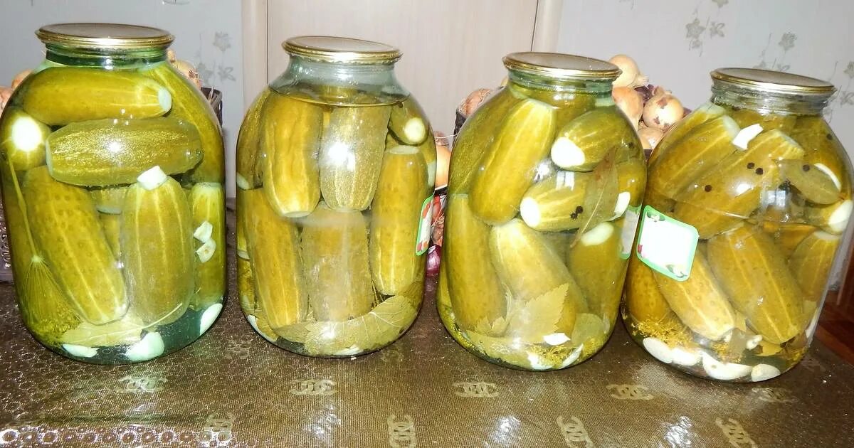 Засолка огурцов 3 литровая