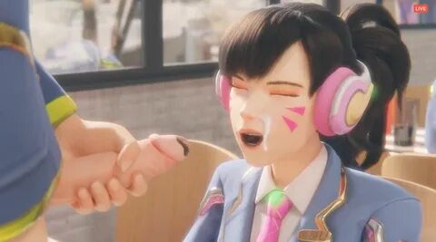 Overwatch’s D.Va Ingests a Sweet Cream of a Different Sort.