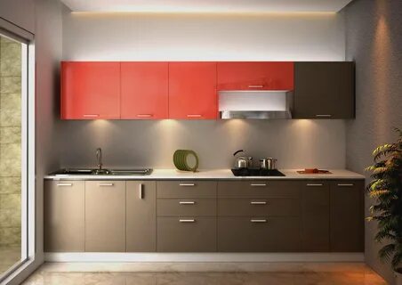 Straight modular kitchen designs