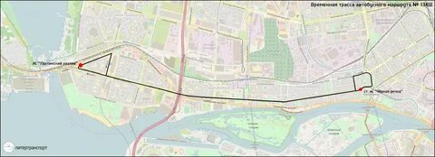 Маршрут 95 автобуса спб на карте