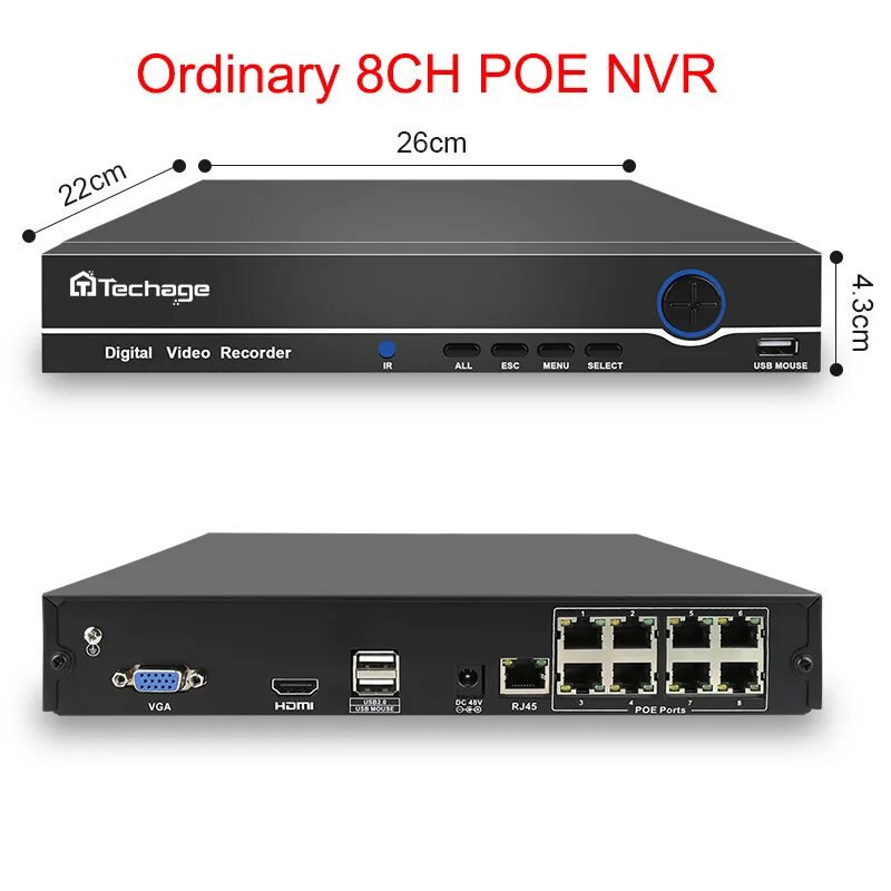 Видеорегистратор nvr poe. Регистратор 8ch +poe, p2p. 8poe регистратор 8 канальный. poe nvr kit techage. 8ch poe nvr.