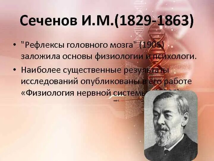 Сеченов 1863. Сеченов рефлексы. Рефлексы головного мозга Сеченов. И М Сеченов рефлексы головного мозга. Сеченов рефлексы мозга