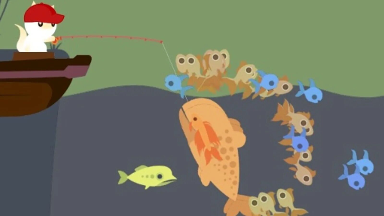 Как быстро ловить рыбу в fisch. Кот рыбак игра. cat goes fishing играть. go fishing игра. кот ловит рыбу игра.