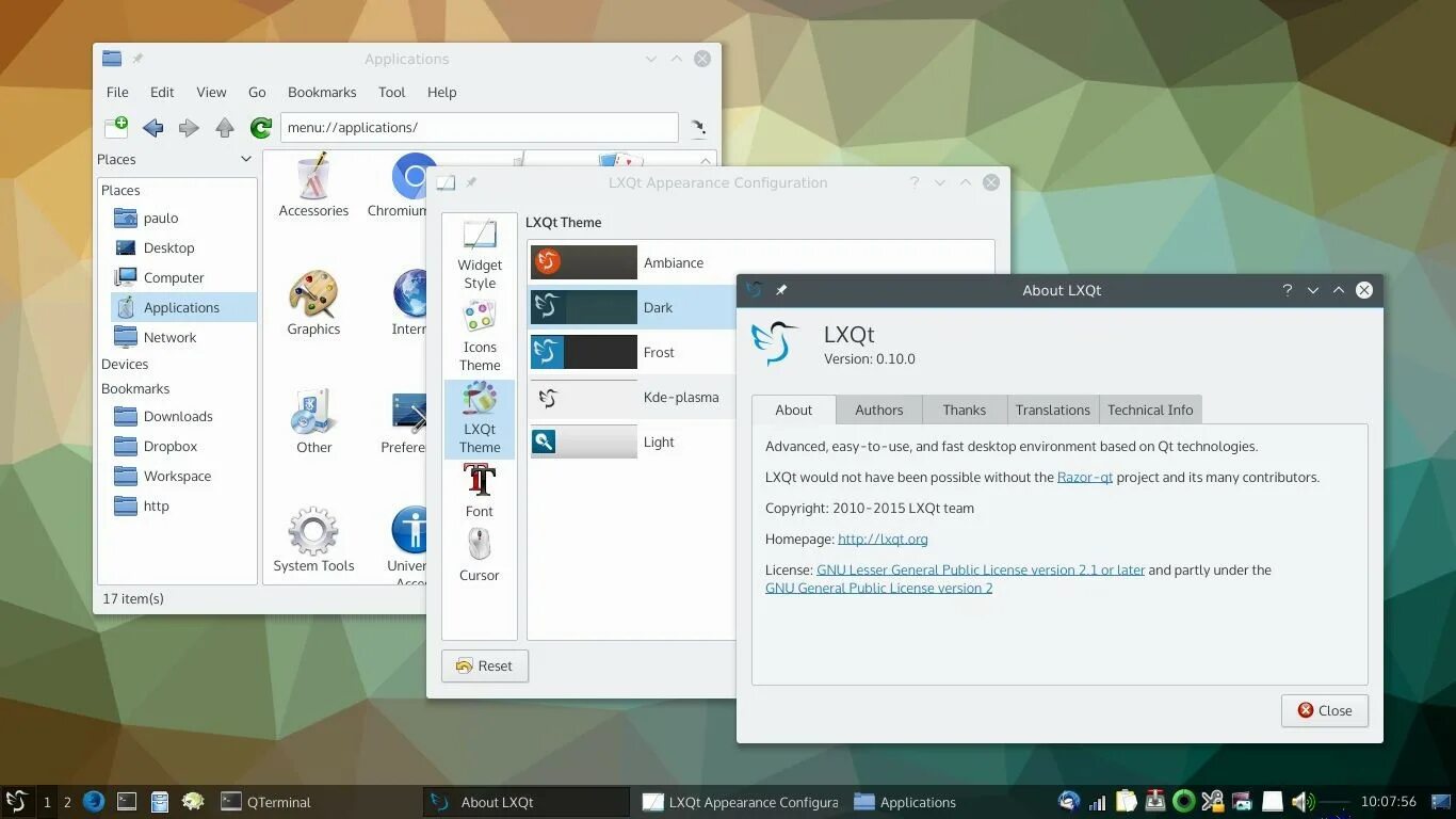 Linux desktop file. Lxqt linux. lxqt desktop environment. lxqt desktop. ubuntu lxqt.