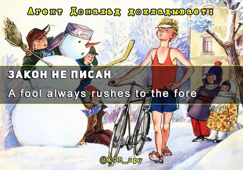 I have never met a man so ignorant. Always the fool. Бабе закон не писан. Never met encassator. Always a fool.