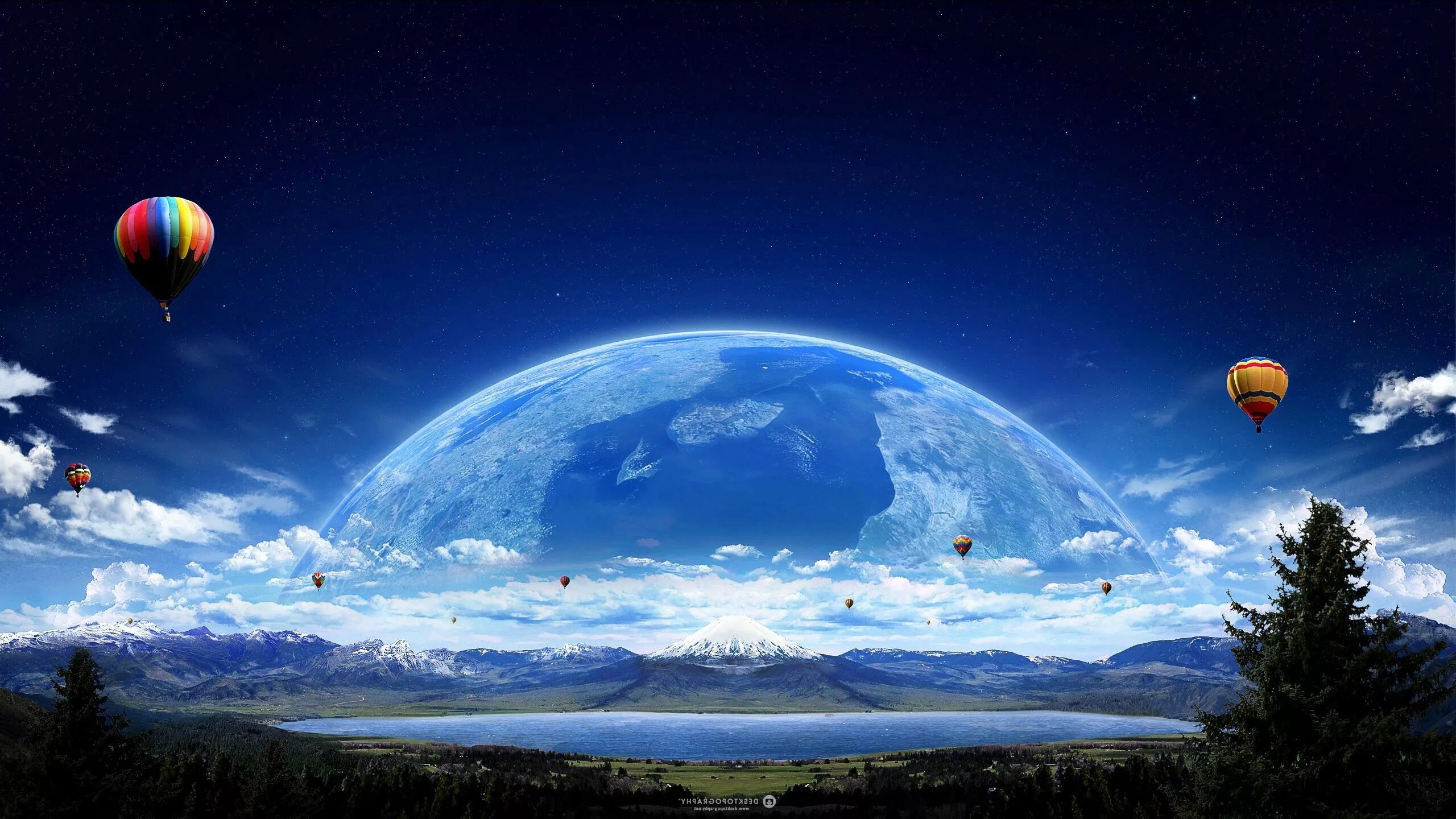 Луна воздушный шар. Красивые планеты. Космос планеты. Небо с планетами. Прекрасная Планета.