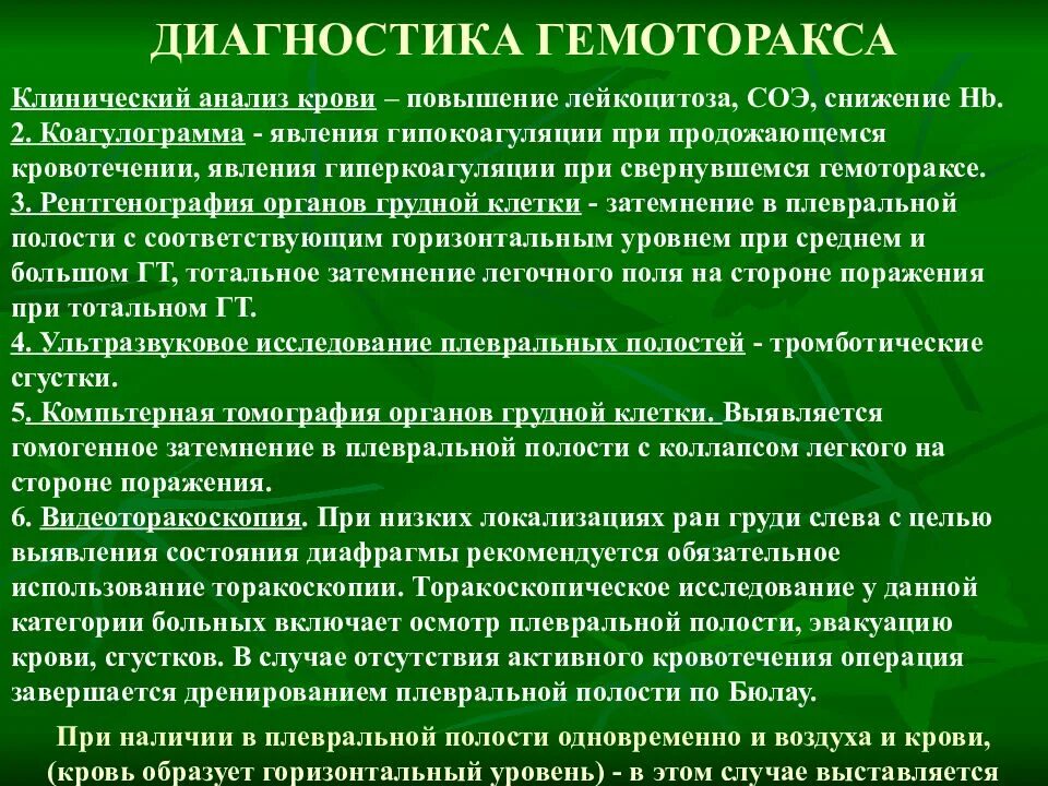 Методы диагностики гемоторакса. Гемоторакс формулировка диагноза. Диагностика гемоторакса. Вагосимпатическая блокада. Общие симптомы гемоторакса.