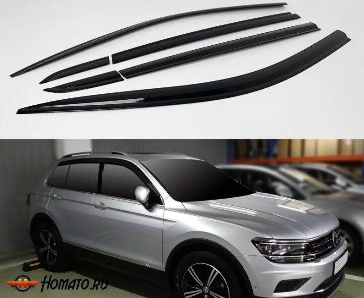 Tiguan 2 ветровики. Дефлекторы окон на фольксваген тигуан 2020. Дефлекторы окон тигуан 2019. Дефлекторы на vw tiguan 2. Фольксваген тигуан 2017.