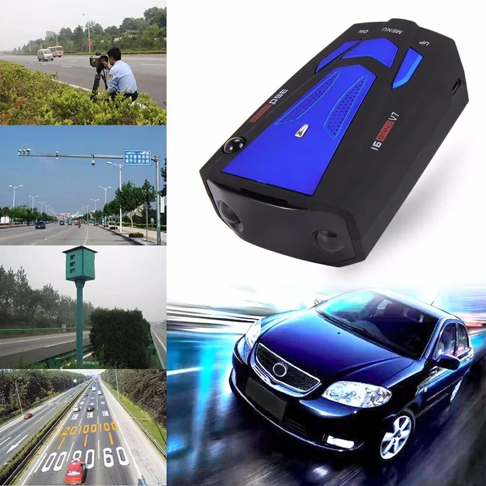 Radar Detectors 360 Full-Band scanning. 360° avto Radar. Автомобильный MW - детектор (антирадар). 360 Laser 16 Band v7. Детектор рекламы на русском