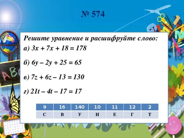 Решить пример х 7 х 7 2х 5 х в 2