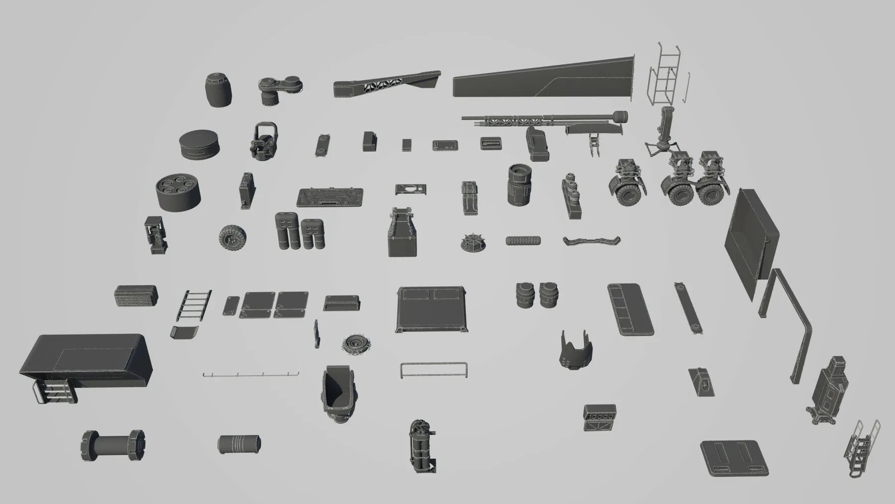 Фурнитура для мебели на 3д принтере. Technologies parts. Kitbash 3d. 3d max для деталей. Radar 3d model.