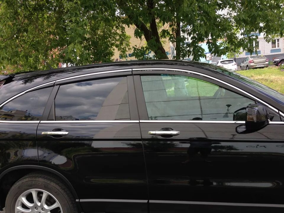 Дефлекторы на срв. Дефлекторы окон honda crv 3. ветровики хонда срв 3. honda cr-v 2.4 2009 дефлекторы окон. amddk198.