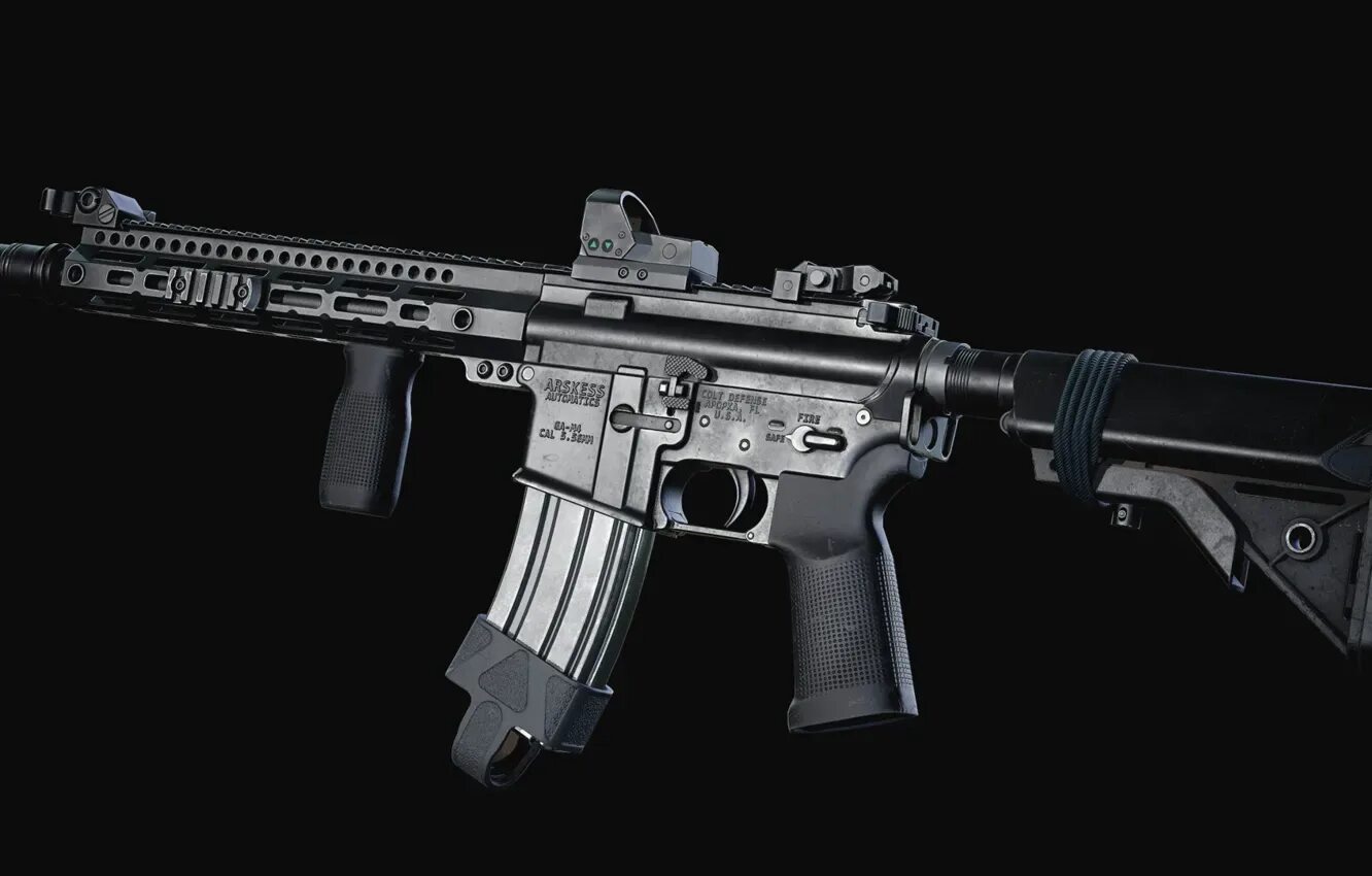 Custom rendering. Штурмовая винтовка ar-15 custom. хеклер кох 416. снайперская винтовка ar 15.