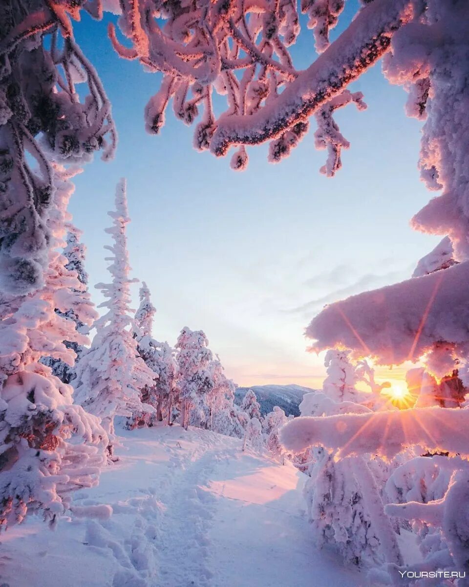 Природа зима красота
