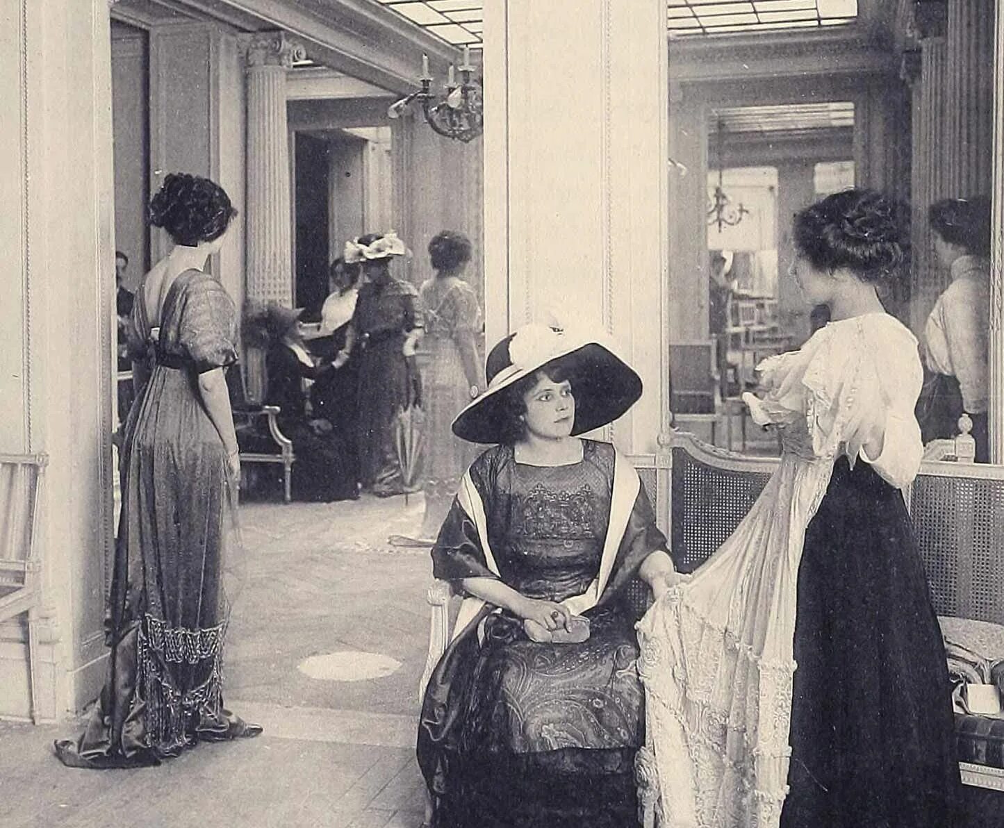 Французская женская мода 1911-14 гг. На Ипподроме де Лонгшамп Edwardian fashion,