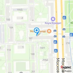 Московский пр на карте
