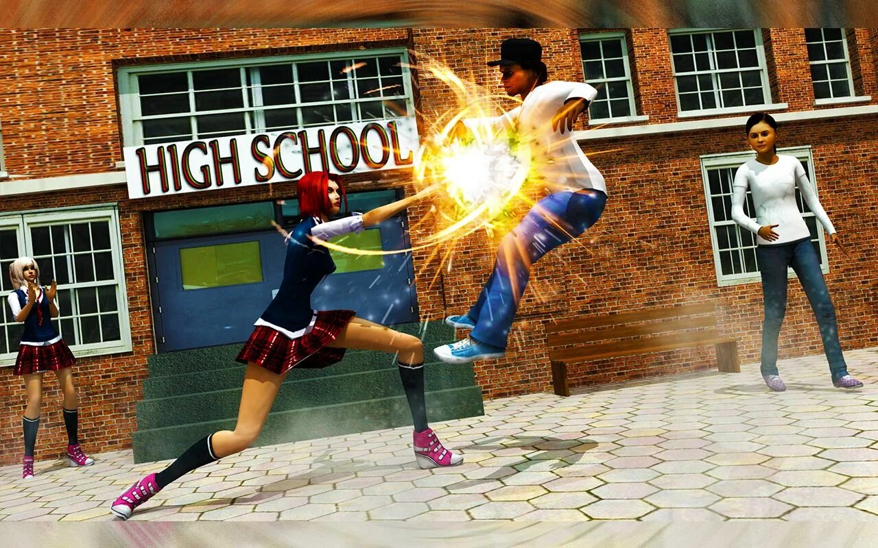 School Fight. Beautiful girl Fight School. High School Fight. School Fight game.